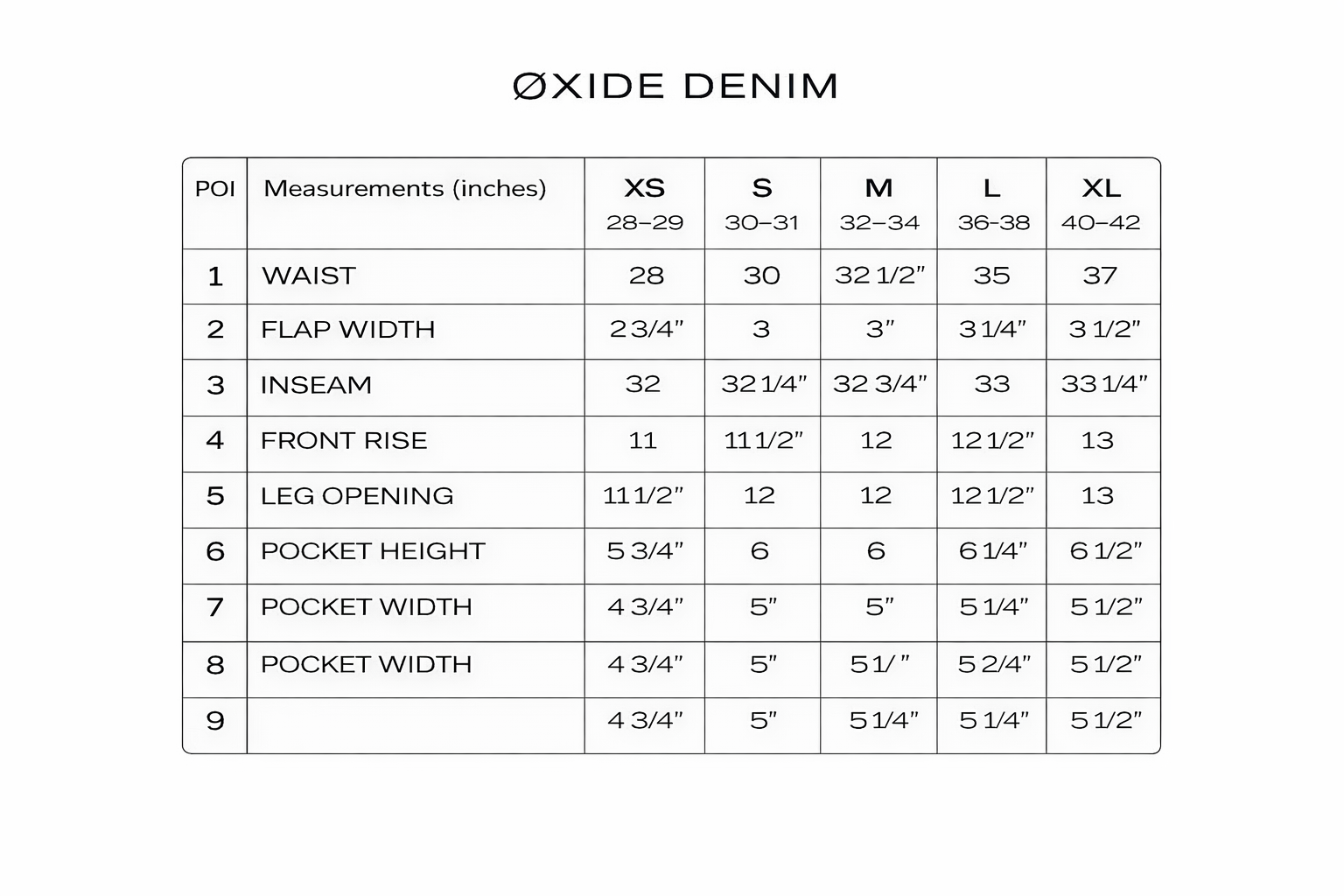 "ØXIDE" WASHED DENIM