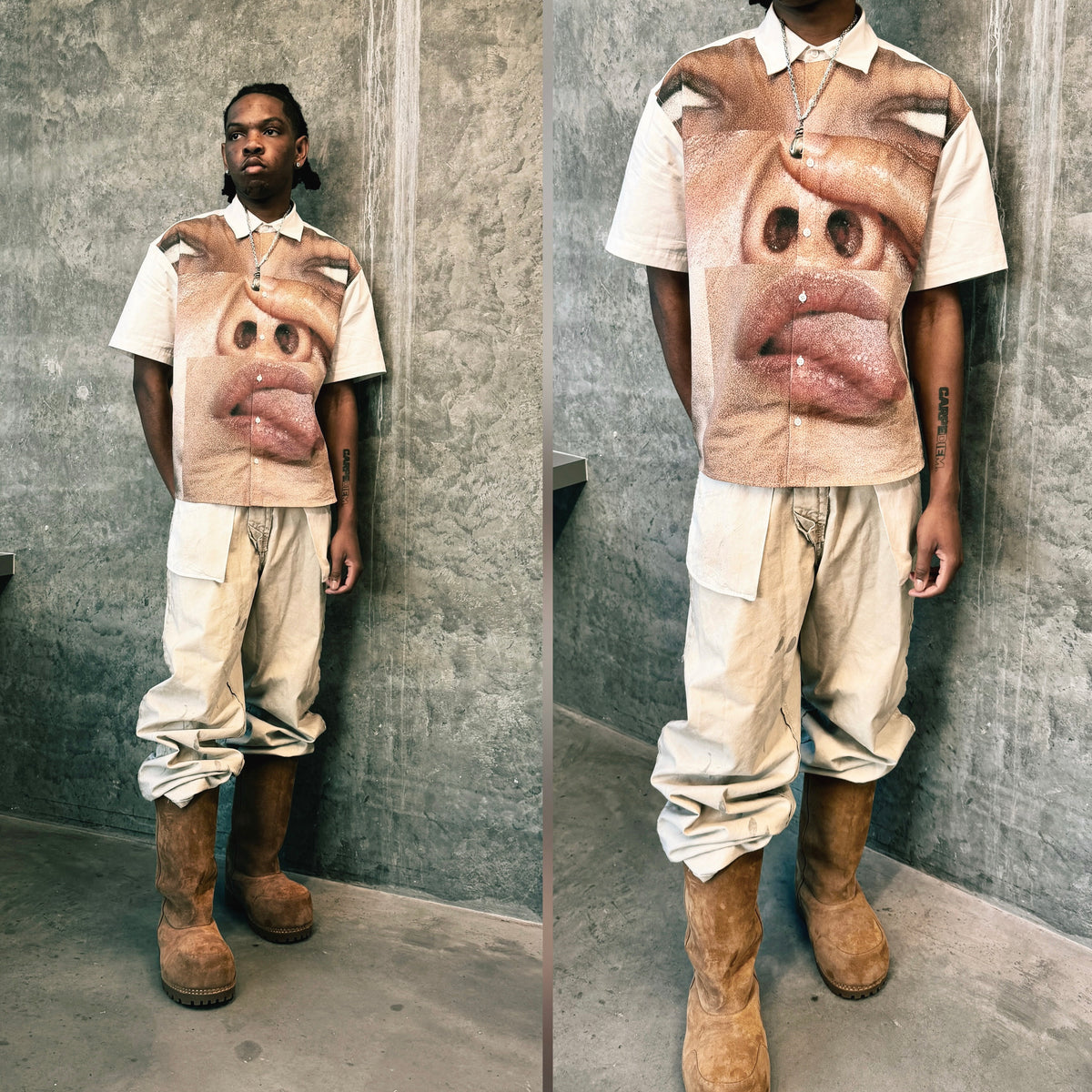“SICK OF LIFE” BUTTON UP